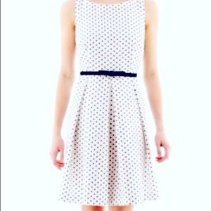 Danny and Nicole White and Black Polka Dot Dress